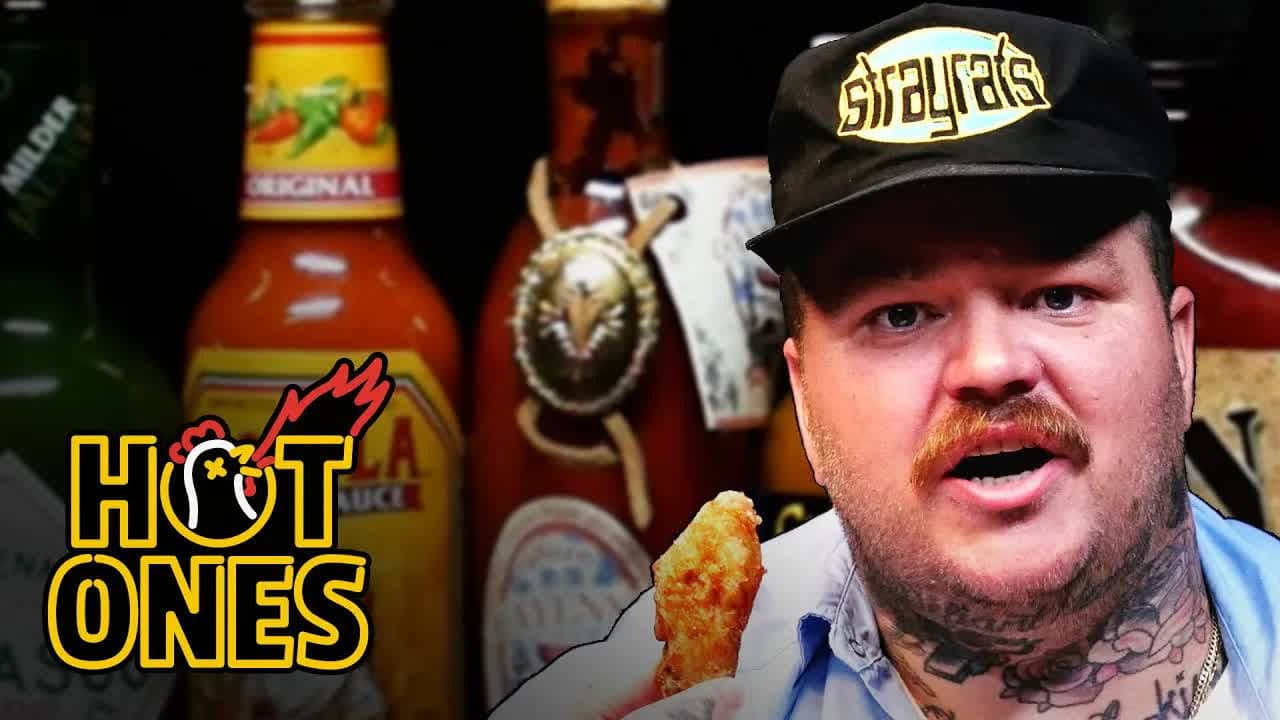Still from Matty Matheson Turns into a Motivational Speaker Eating Spicy Wings