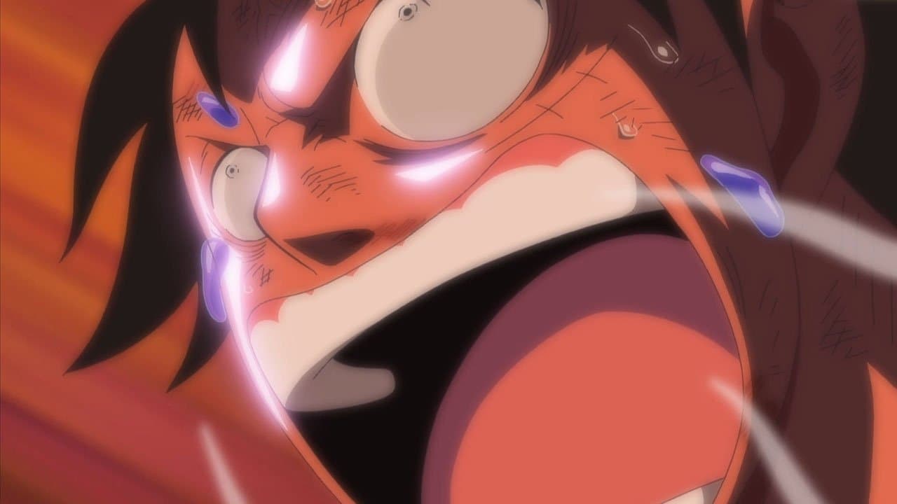 Still from The Showdown Has Come! Luffy's Desperate Last Attack!