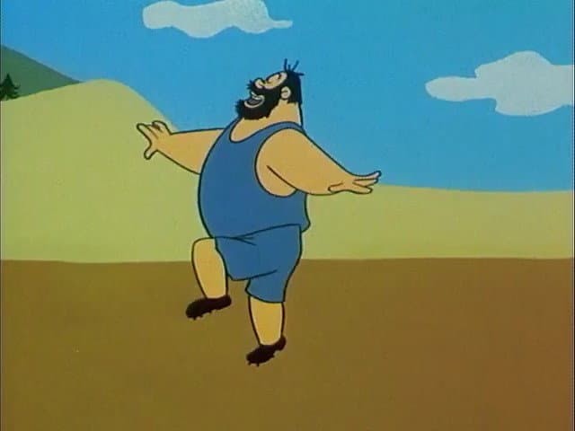 Still from Double Cross Country Feet Race