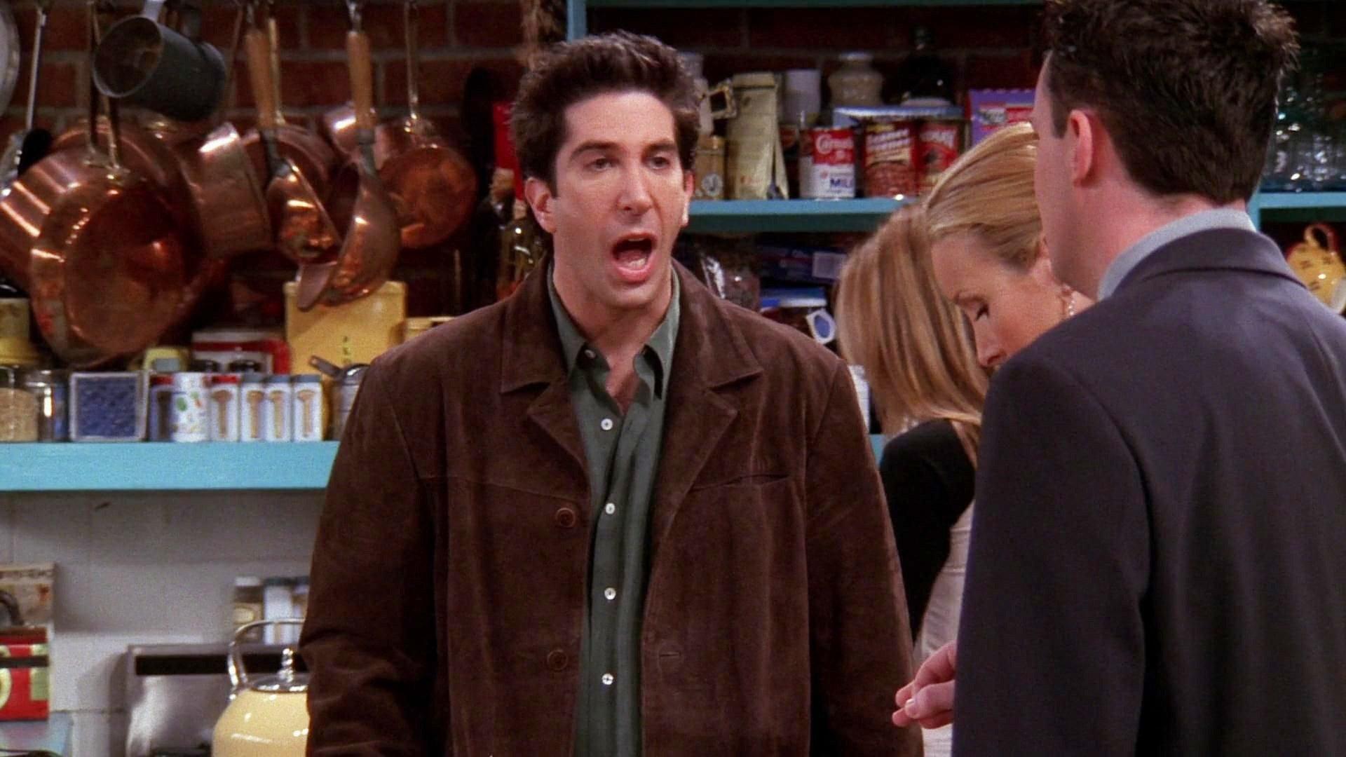 Still from The One Where Ross Can't Flirt