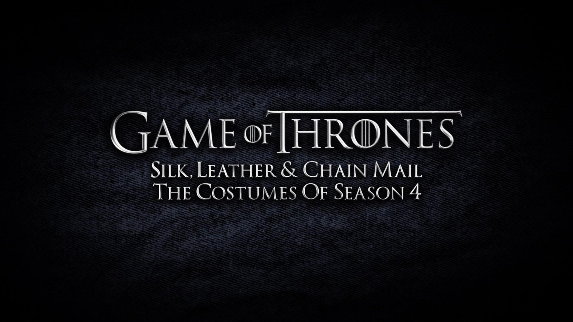 Still from Behind the Scenes: Silk, Leather & Chain Mail