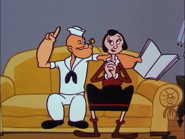 Still from Popeye's Hypnotic Glance