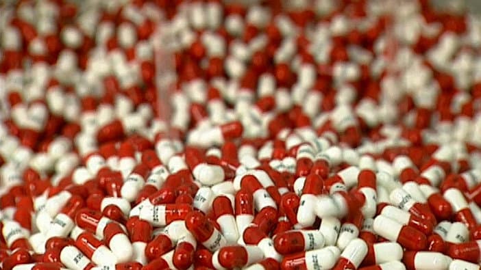 Still from Aluminum Screw Caps, Chocolate, Pills, Pasta
