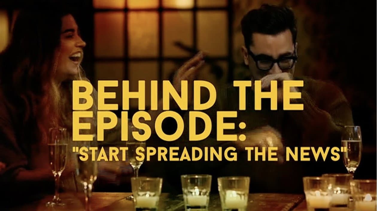 Still from Behind the Episode: "Start Spreading the News"