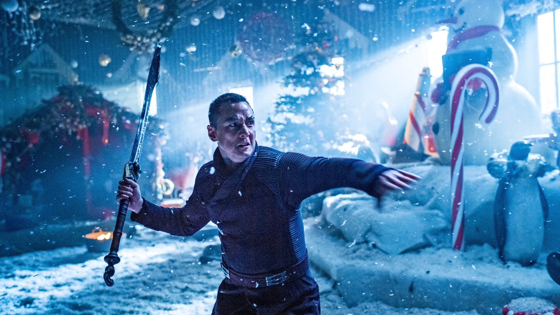 Still from Leopard Stalks in Snow