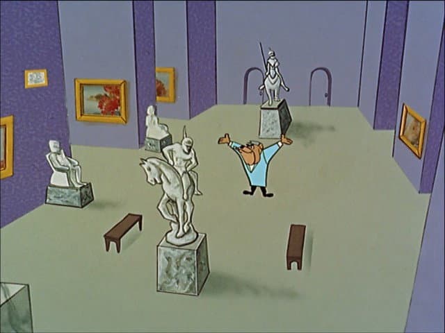 Still from A Museum, the Professor and Rock Bottom