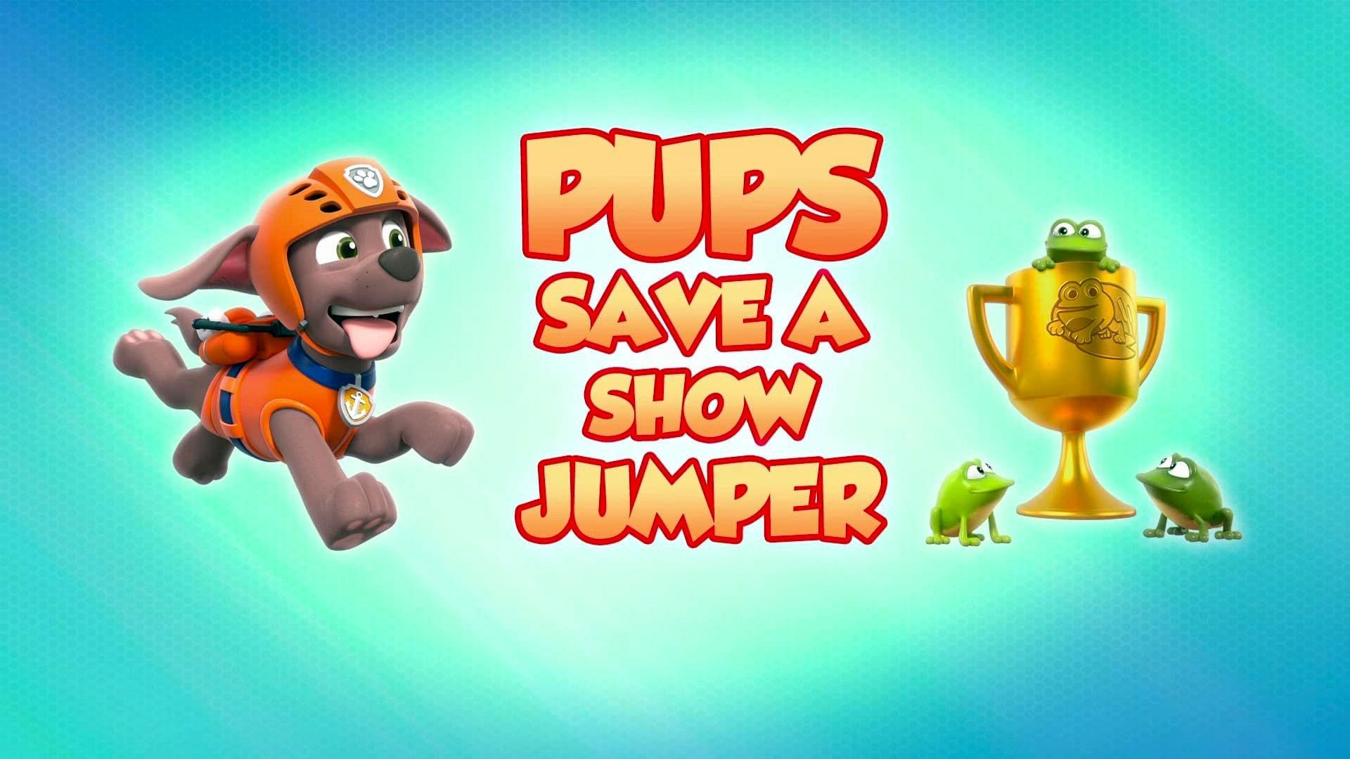 Still from Pups Save a Show Jumper