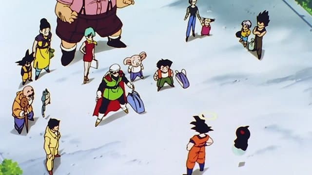 Still from The Dragon Team Fully Assembled! Goku Has Come Back!