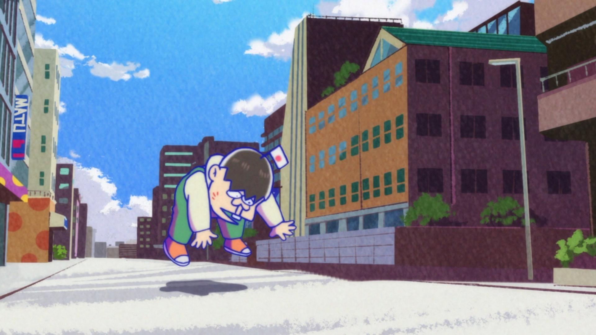 Still from Teach Me, Hatabou/School Matsu/Iyami's School