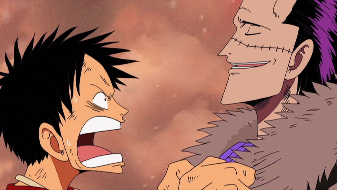 Still from Merciless Mortal Combat! Luffy vs. Crocodile!
