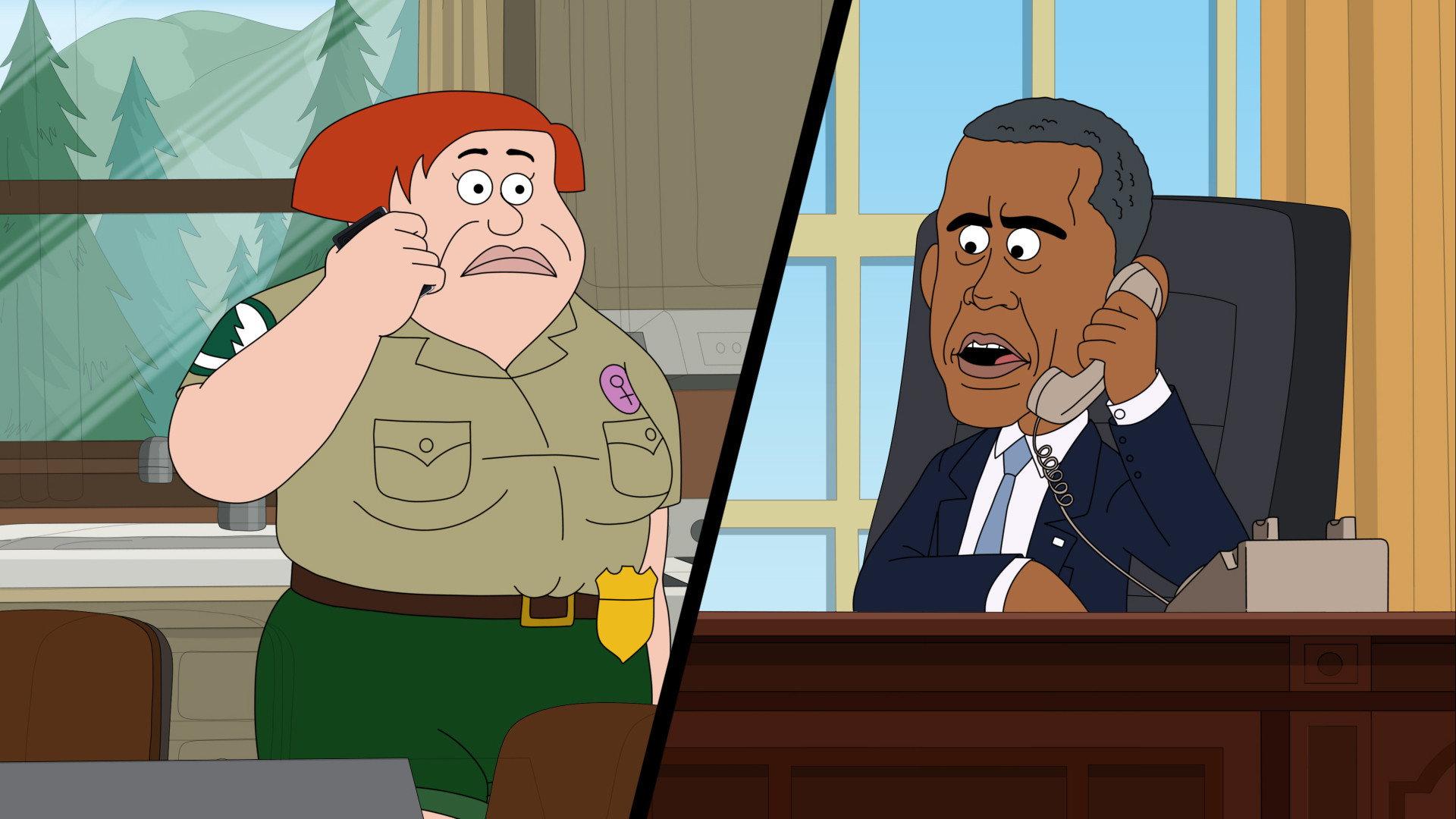 Still from Obamascare