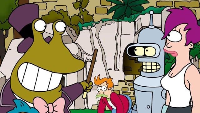 Still from Fry & the Slurm Factory