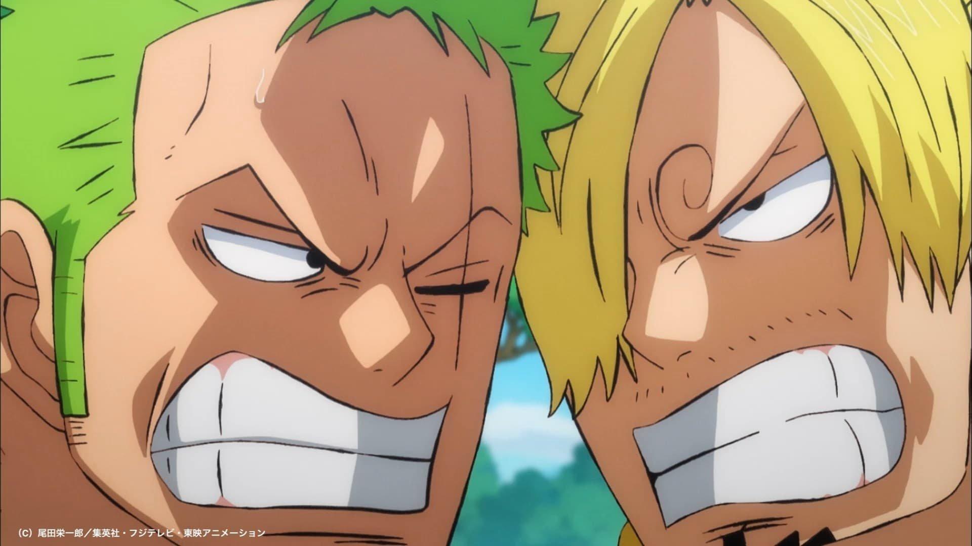 Still from A Special Episode to Admire Zoro-senpai and Sanji-senpai! Barto's Secret Room 2!