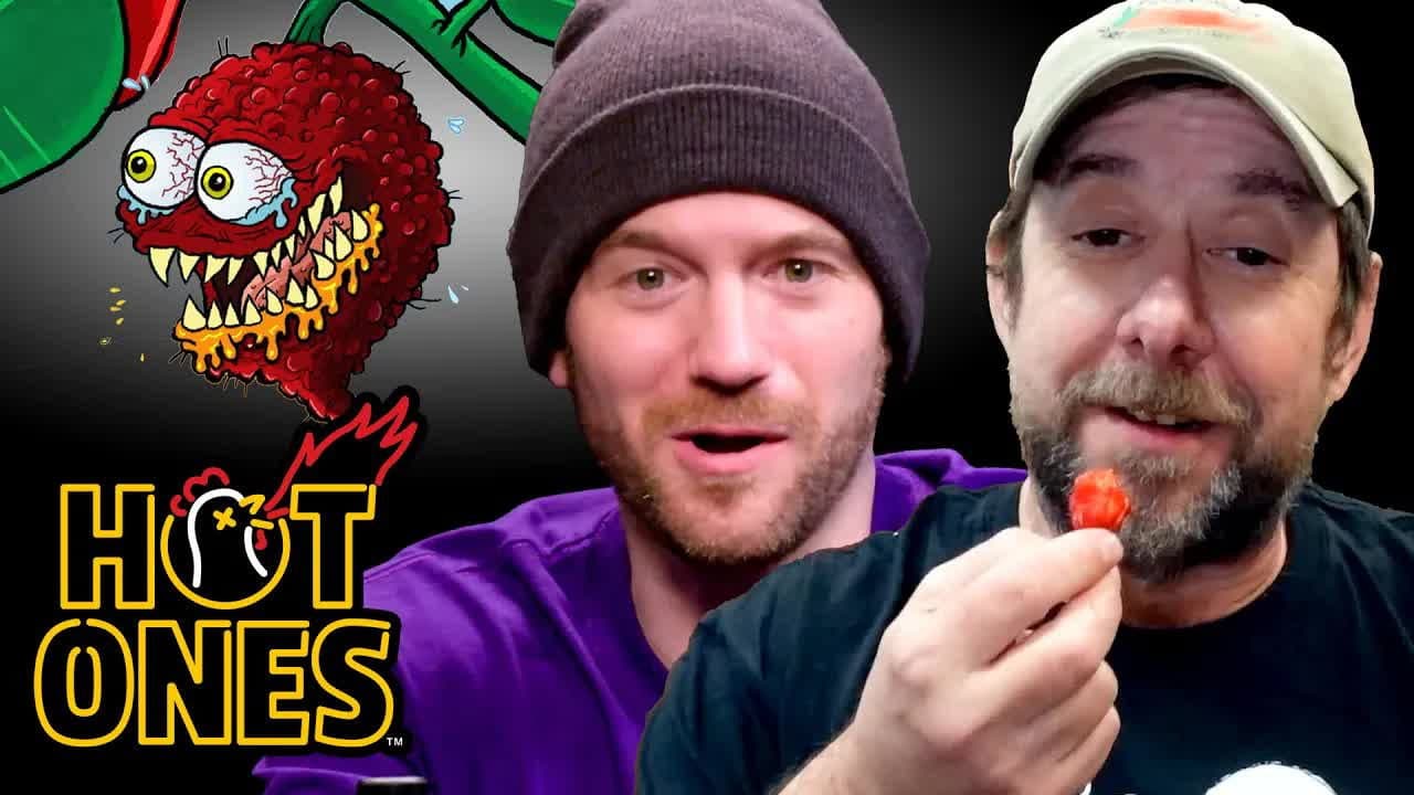 Still from Sean Evans Gets Schooled on the Carolina Reaper by Smokin’ Ed Currie