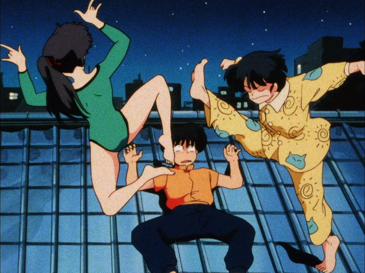 Still from Ranma Meets Love Head-On! Enter the Delinquent Juvenile Gymnast!