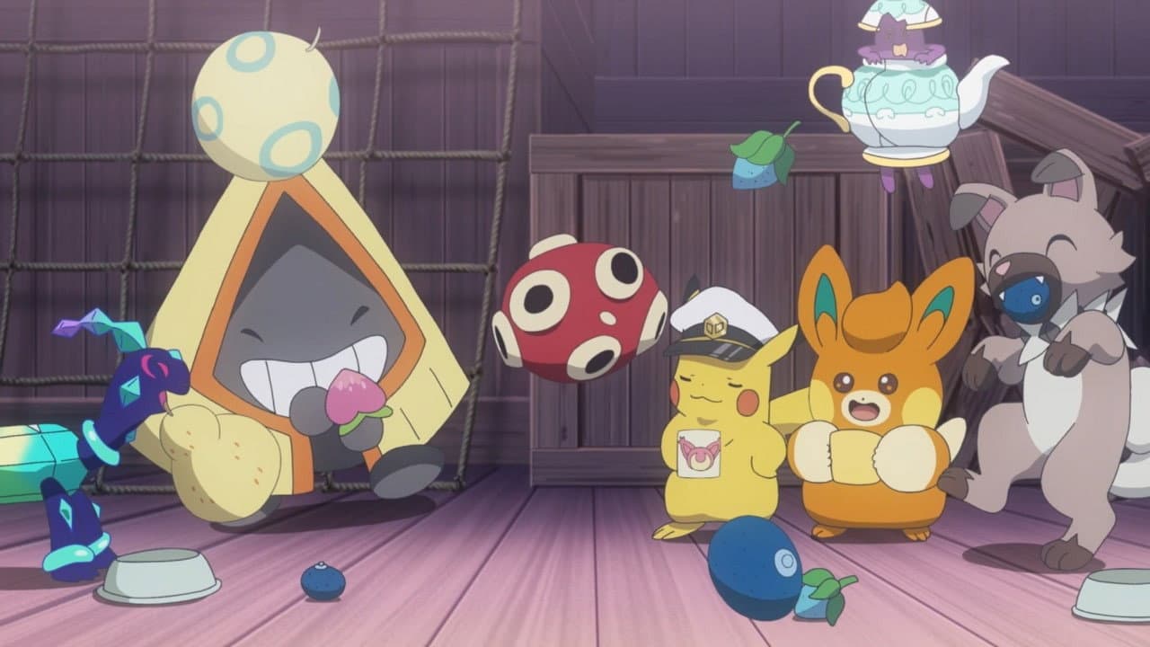 Still from Slip and Crash! A Mystery Pokémon?!