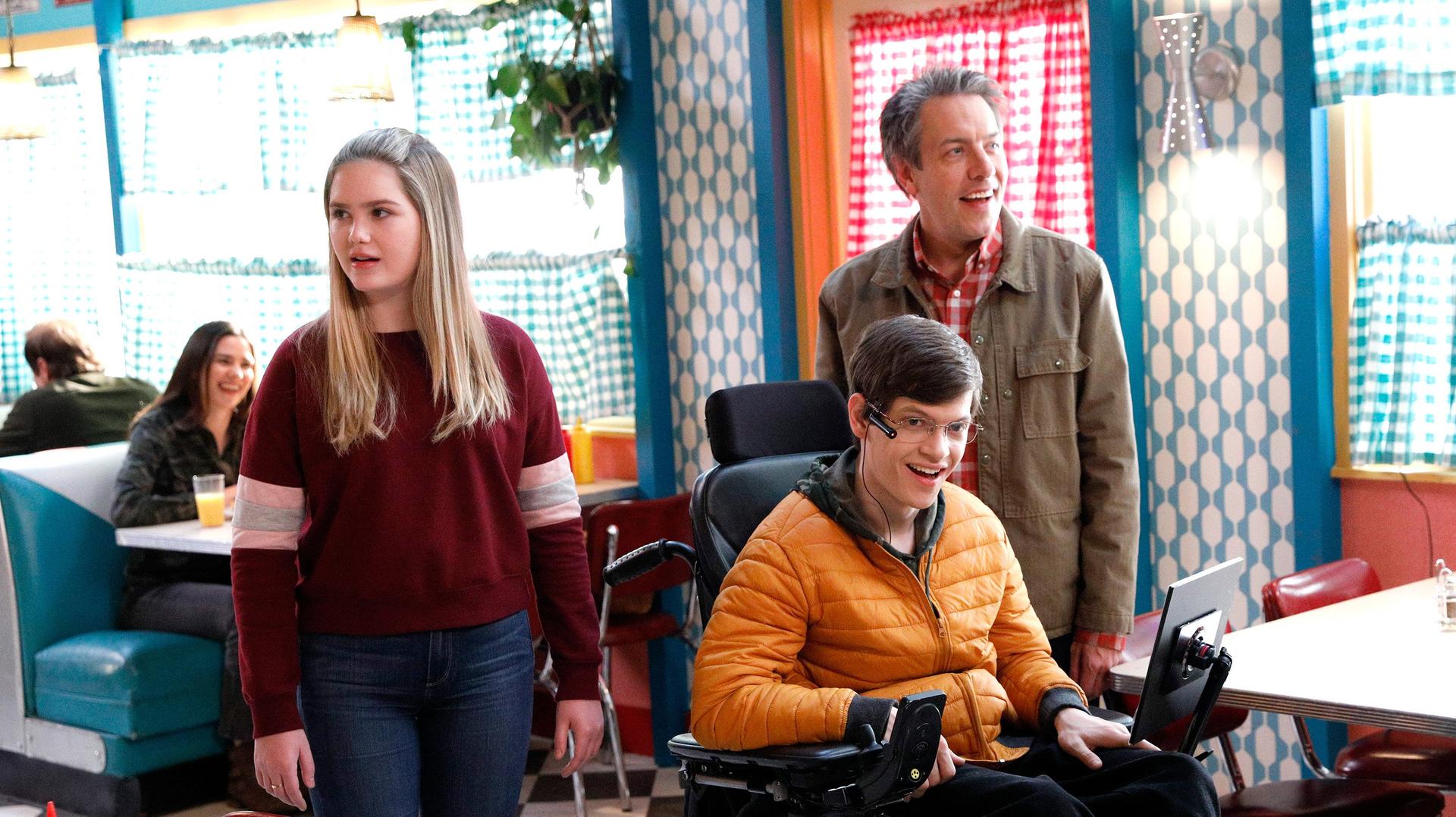 Still from ON THE R-O– ROAD A-G– AGAIN