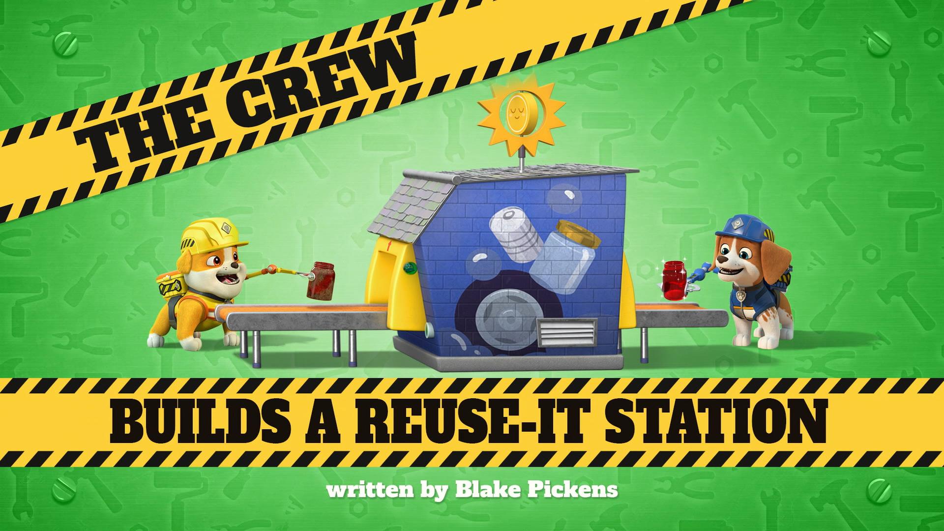 Still from The Crew Builds a Reuse-It Station