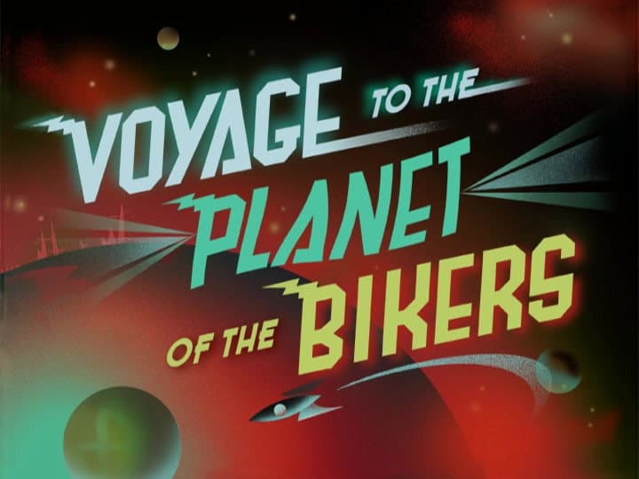 Still from Voyage to The Planet of The Bikers