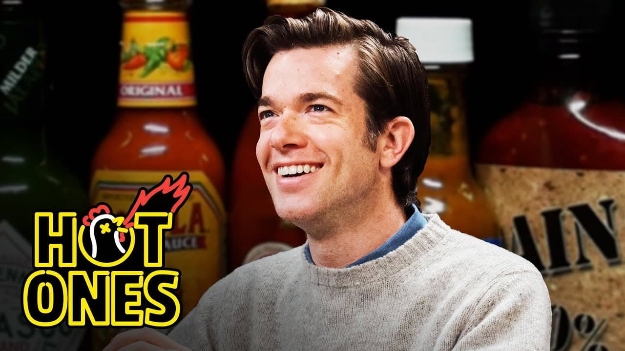 Still from John Mulaney Seeks the Truth While Eating Spicy Wings