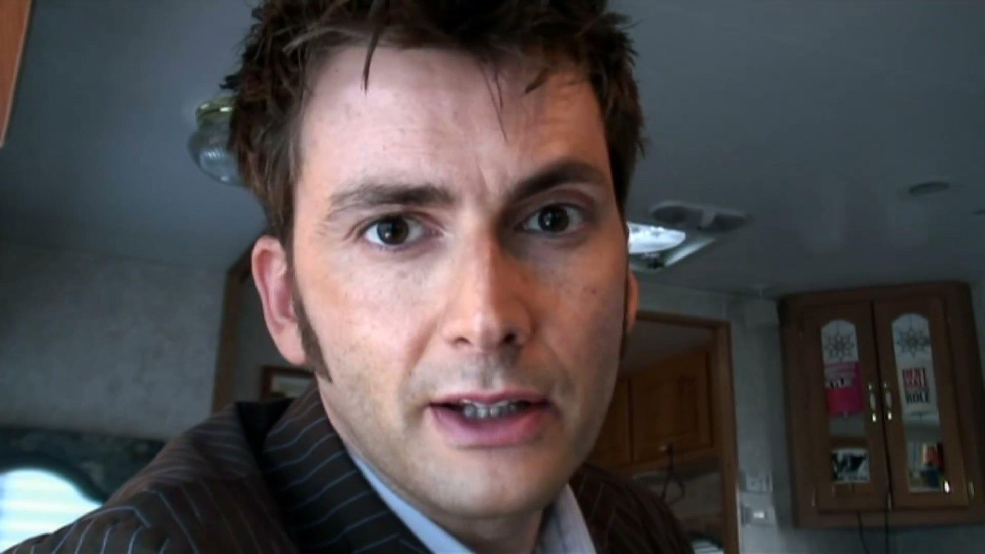 Still from David Tennant's Series 4 Video Diary (Part 2)