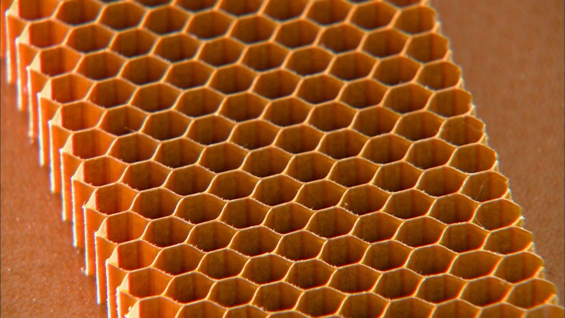 Still from Sails, Walnuts, Wheel Immobilizers, Honeycomb Structural Panels