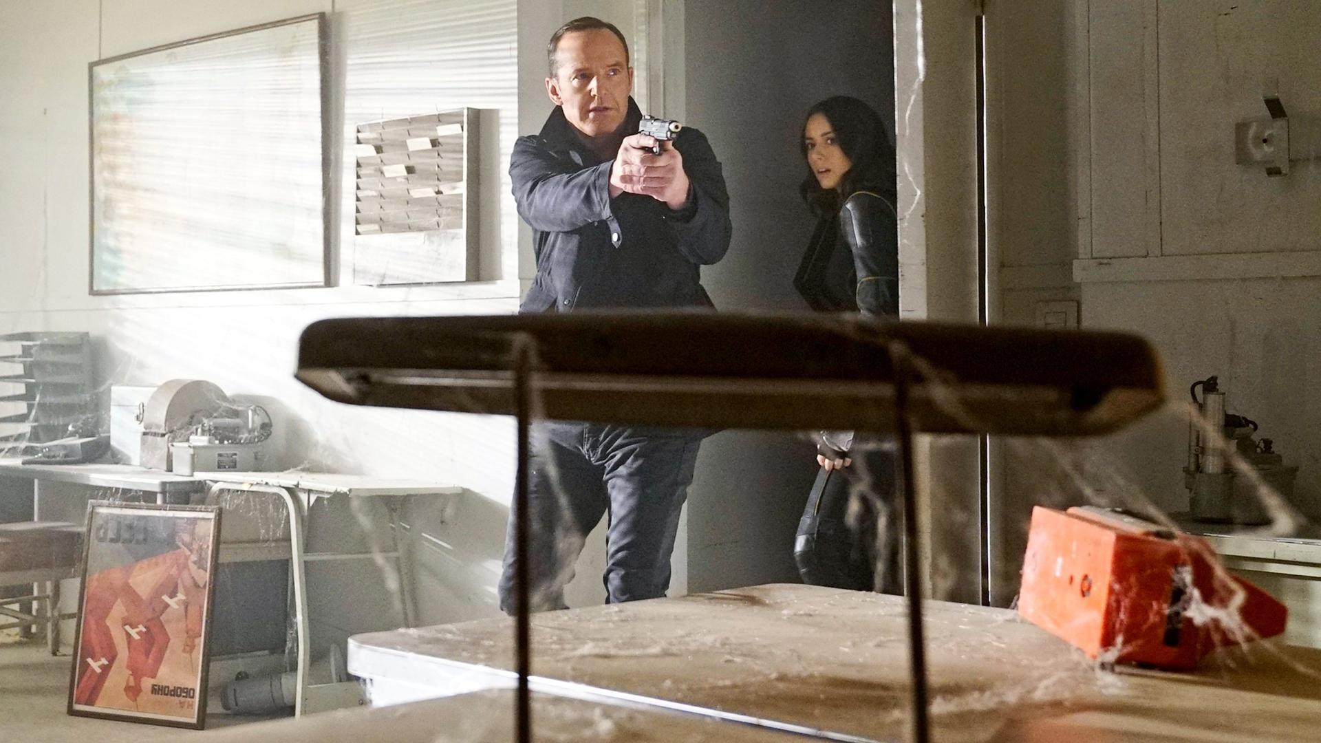 Still from The Man Behind the Shield