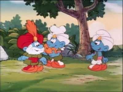 Still from Curried Smurfs