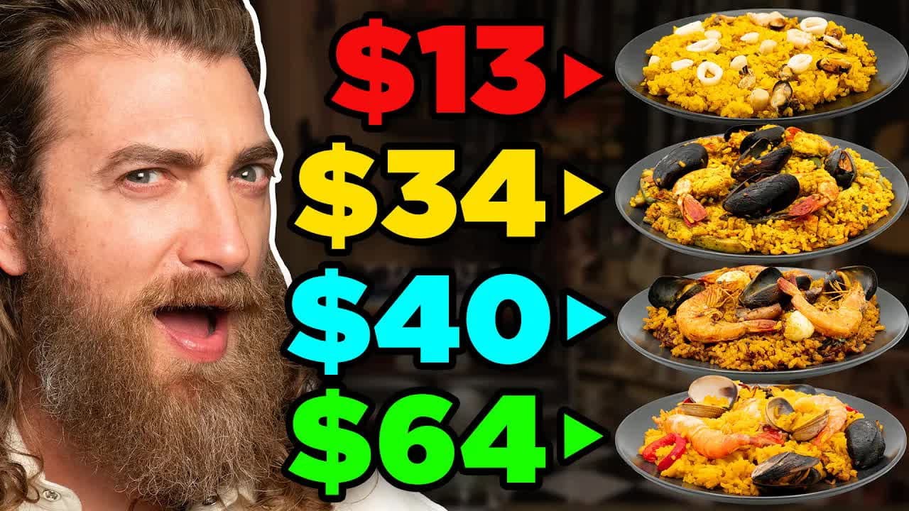 Still from Frozen vs. Fast vs. Fancy Food Taste Test