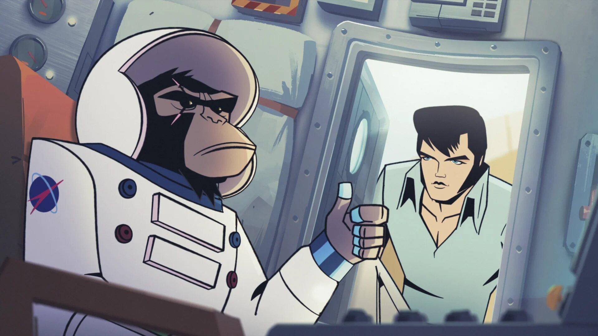 Still from Godspeed, Drunk Monkey