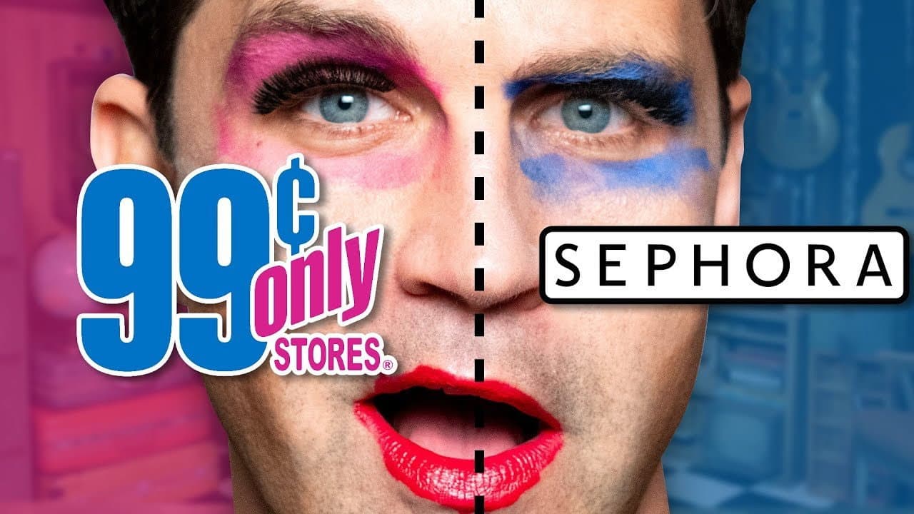 Still from Sephora vs. Dollar Store Makeup Test