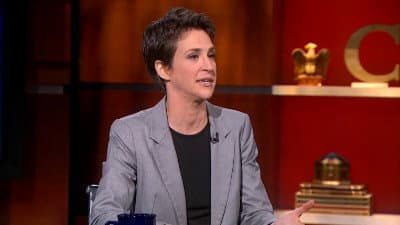 Still from Rachel Maddow