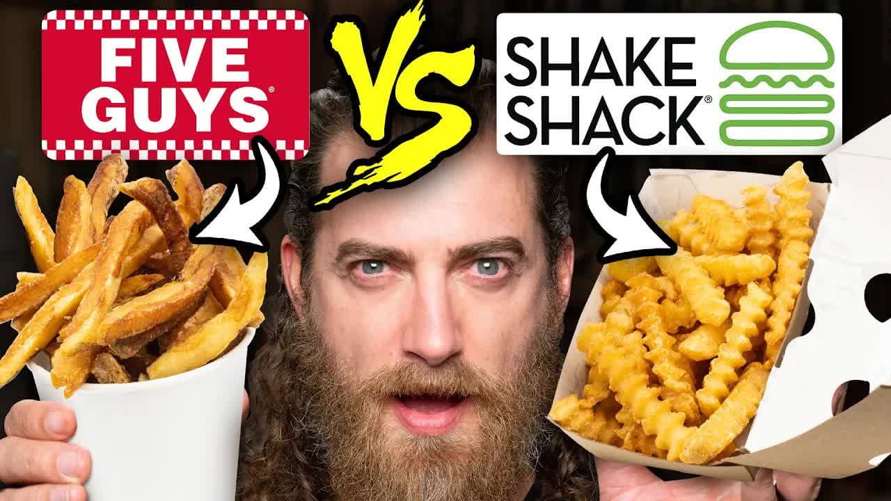 Still from Five Guys vs. Shake Shack | FOOD FEUDS