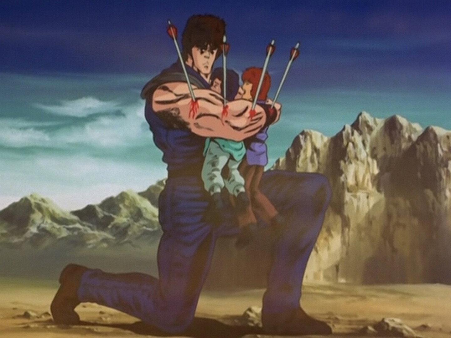 Still from Treacherous Quicksand! Will the Hand of Salvation Reach Fudo?