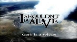 Still from Crash in a Volcano