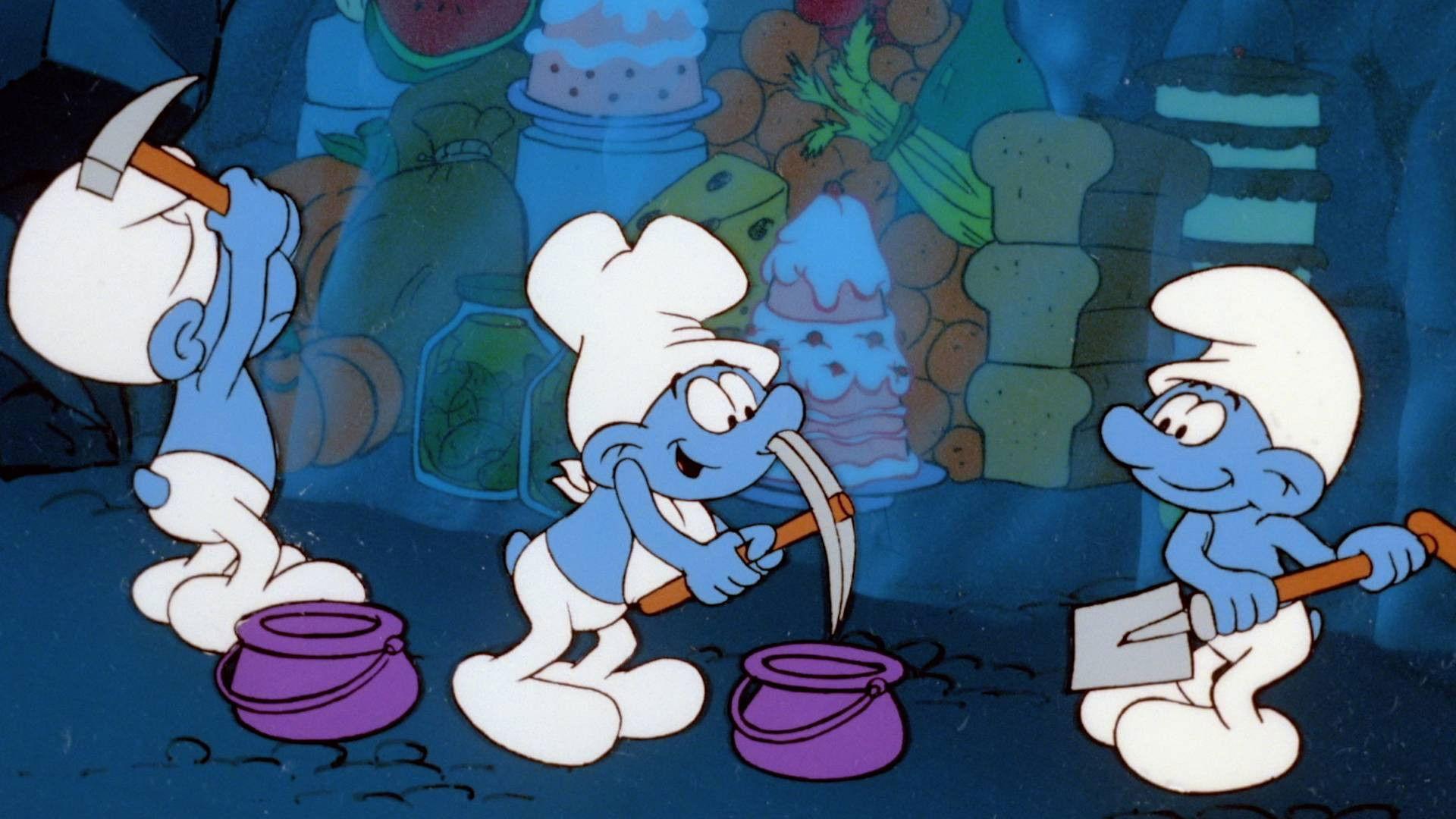 Still from Spelunking Smurfs