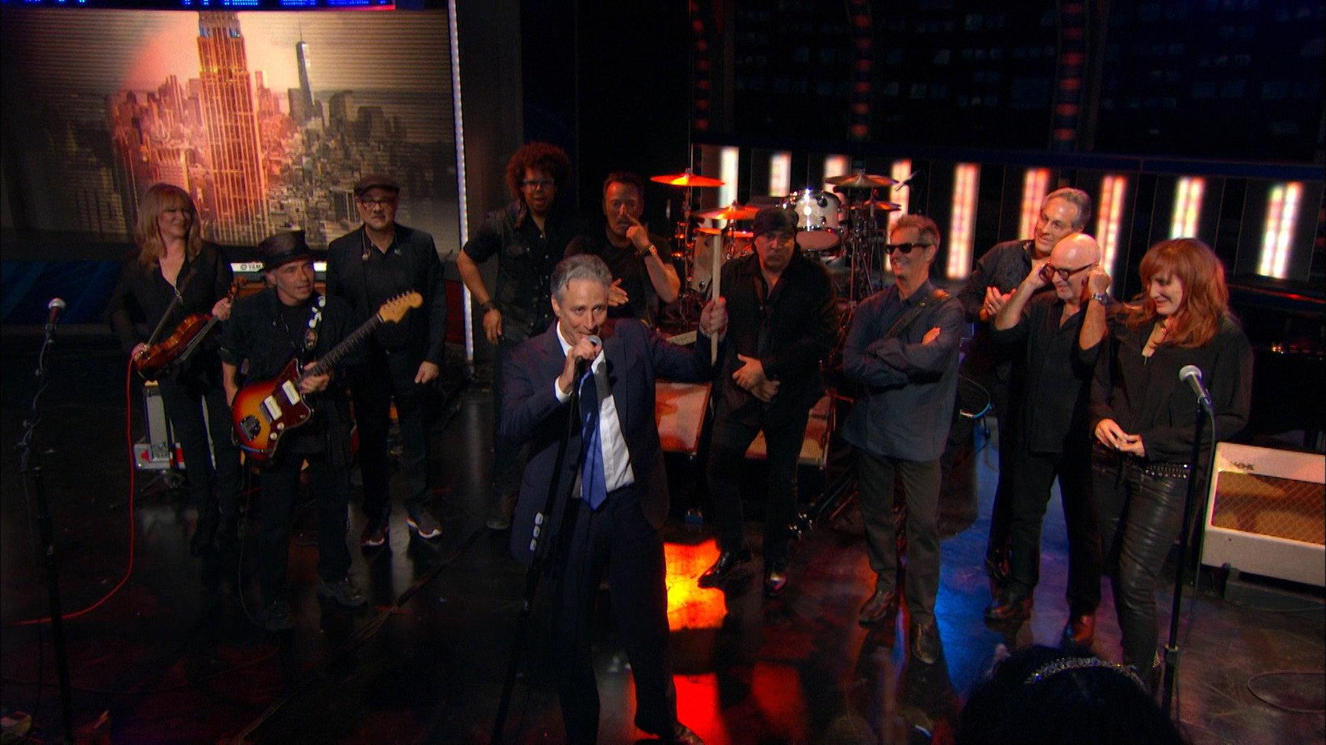 Still from Jon Stewart's Final Episode