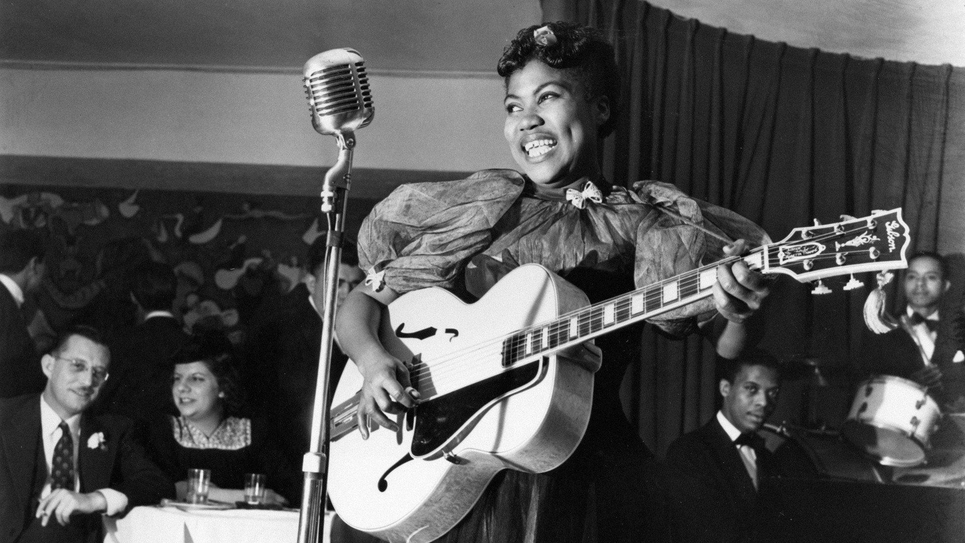 Still from Sister Rosetta Tharpe: The Godmother of Rock & Roll