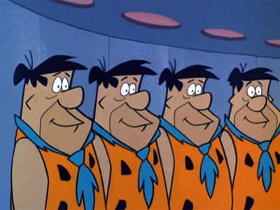 Still from Ten Little Flintstones