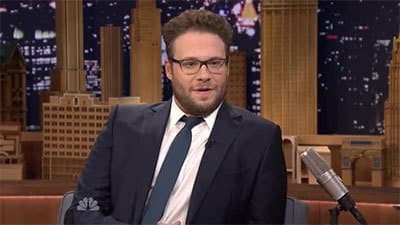 Still from Seth Rogen, Matt Bomer, Coldplay