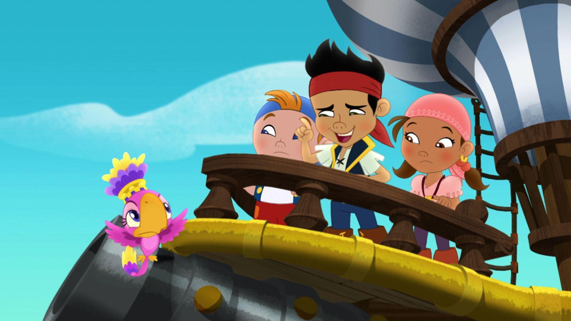 Still from Captain Hook's Parrot / Skybird Island is Falling!