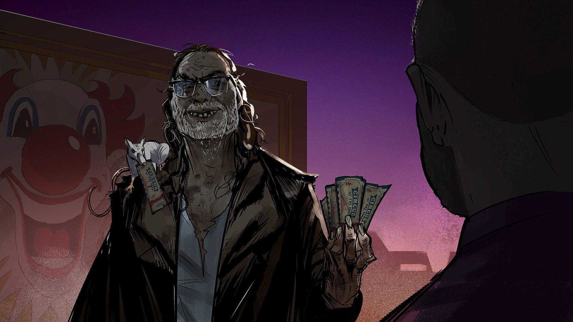 Still from A Creepshow Animated Special: Survivor Type/Twittering from the Circus of the Dead