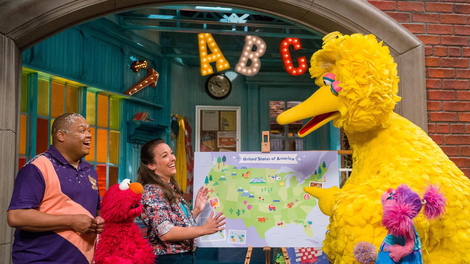 Still from Big Bird Across America