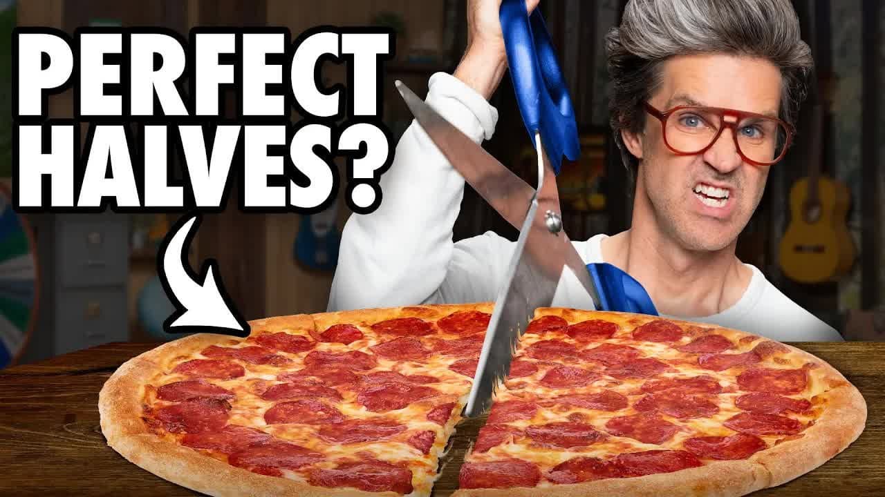 Still from Trying To Cut Things Perfectly In Half
