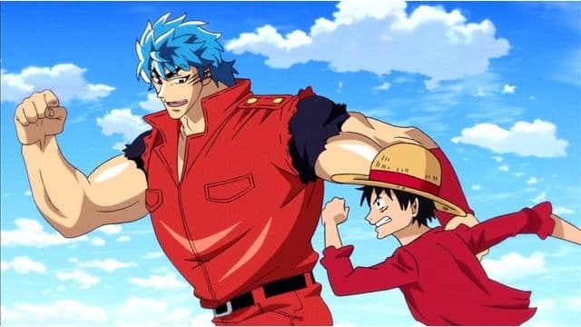 Still from Run, Strongest Team! Toriko, Luffy, and Goku! (I)