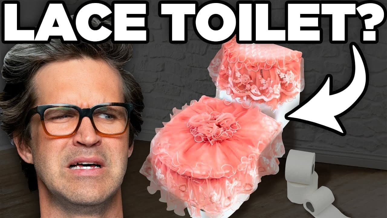 Still from Reacting To Vintage Toilet Seats - Good Mythical More
