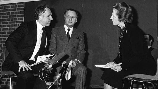 Still from Yes, Real Prime Minister (AKA The Thatcher Sketch)