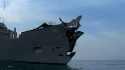 Still from Collision Course