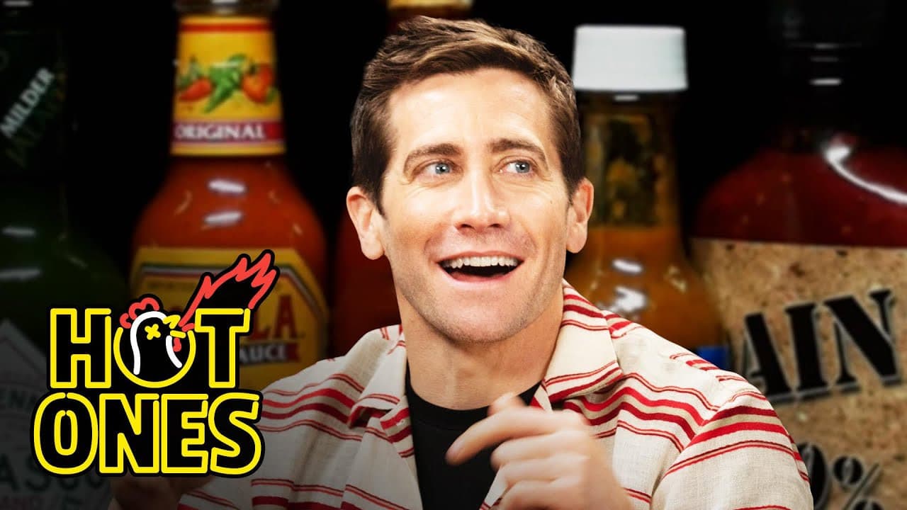Still from Jake Gyllenhaal Gets a Leg Cramp While Eating Spicy Wings