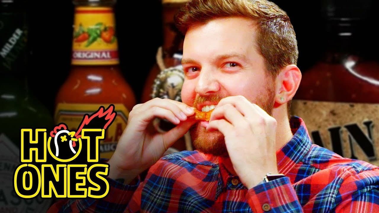 Still from Dillon Francis Hurts His Body with Spicy Wings